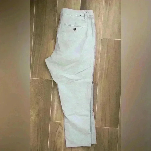 BONOBOS FLAT FRONT SLIM FIT LINEN Blend GRAY PANT SIZE 36x25 - Picture 3 of 7